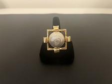 Yochi Pearl/Gold Plated Ring. Size 6.75