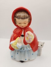 Vintage 1956 Napco Little Red Riding Hood Planter picture