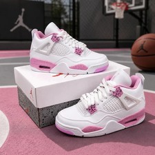WOMEN'S Jordan 4 Retro White Pink Oreo Size US (5.5-11) picture