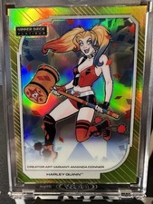 2026 Upper Deck Platinum DC Creator Art Variant YellowRainbow Harley Quinn 1:600 picture