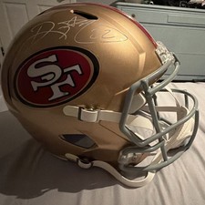 Rickey Watters Signed San Francisco 49ers Replica Football Helmet BAS Witnessed picture