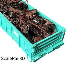 HO Scale Scrap Metal Car Load Very Realistic Detail - Fills 4 Gondolas picture