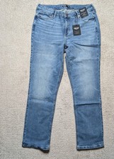 Simply Vera Vera Wang Mid-Rise Slim Straight Jeans Size 14L picture