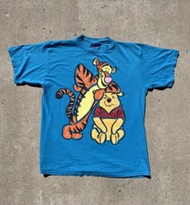 Vintage 1990s Disney Winnie The Pooh and Tiger AOP Graphic T-Shirt Men’s Size L picture