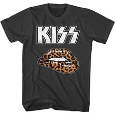 KISS - LEOPARD LIP Adult Shirt picture