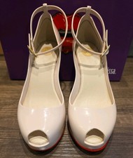 Melissa Patchuli III Peep-toe Platform Heels  ankle straps made in Brazil 7 NIB picture