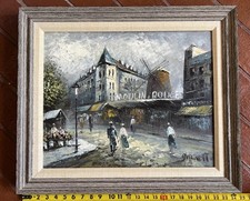 Caroline Burnett Oil Painting 24x20 Paris Street Scene Signed On Canvas picture