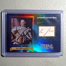 ETERNAL 2024 Eternal Cuts World Celebrities George III Authentic Relic #51/75 picture