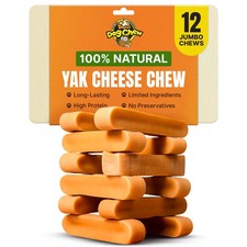 5lb Jumbo Yak Cheese Chews - 12 Pcs Bulk Pack, Long-Lasting Natural Dog Treats picture