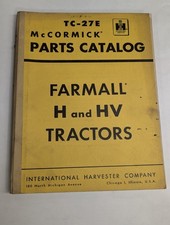 INTERNATIONAL IH PARTS LIST CATALOG MANUAL MCCORMICK H HV FARMALL TRACTOR TC-27E picture