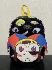 Pomni Nervous Plush Official Glitch mini backpack eyes NWT picture