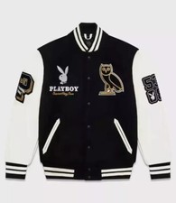 New Ovo Collegiate Varsity Wool Jacket With Leather Sleeves Jacket picture