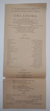 April 1947 Oklahoma National Theatre Guild flyer handbill Rodgers Hammerstein picture