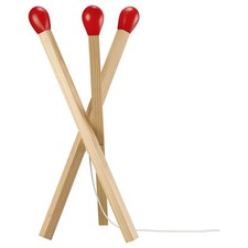 IKEA STRÅLA Matchstick Shaped Wood Floor Lamp - Brand NEW picture