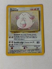 Chansey Holo Rare 003/102 Base Set Pokémon TCG Card - Worn Condition picture