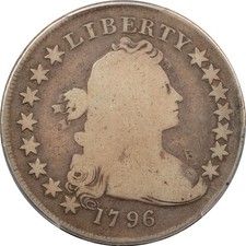 1796 B1 / BB-66 Draped Bust Dollar PCGS AG3 Small Date Small Letters picture