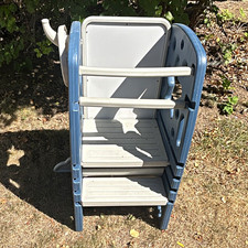 Unico Toddler Climber for kitchen helper w/ Activity Panel Blue Gray picture