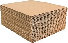 200 7.5x7.5 Cardboard Corrugated Pads Inserts 45 RPM Filler Sheet 7.5 x 7.5 picture