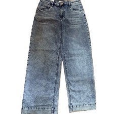 Hint of Blue New with Tags High Rise Wide Leg Jeans Sze 31 Casual Festival BOHO picture