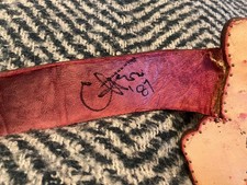  Cher Signed Autographed Handmade Sculpted Leather Tiger Belt 1980s, Certified picture