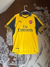 Puma Arsenal 2016-2017 Away Football Shirt Size XL Yellow picture