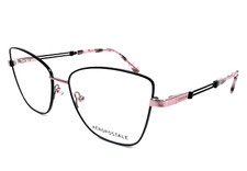 Aéropostale Eyeglasses Frames AERO 4000 BLACK Pink Butterfly Wire Rim 54-16-140 picture
