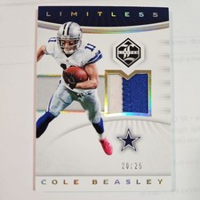 2017 Panini Limited - Limitless Materials Cole Beasley #LM-CB Prime /25 (MEM) picture