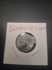 2026-D Jefferson Nickel 5C Error Scratched Face Business Strike Chin - Forehead picture