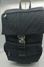 FENDI Fendiness Zucca Jacard Mesh Medium Backpack Rucksack 💯 Authentic  picture