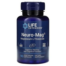 NEW！Life Extension Neuro-Mag, Magnesium L-Threonate, 90 Vegetarian Capsules picture