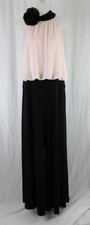 Joseph Ribkoff Signature NWT Black Light Pink Sleeveless Jumpsuit size 10 $339 picture
