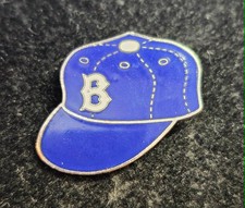 Vtg Brooklyn Dodgers World Series Dieges & Glust NY Press Pin Brooch Enamel Hat picture