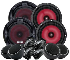 4x SoundXtreme 1000W 6.5-Inch 2Way Car Audio Component Speaker 6-1/2in 2000w set picture