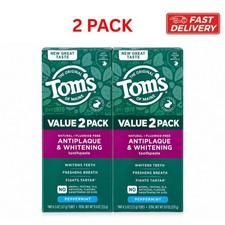Tom’s of Maine Antiplaque and Whitening Fluoride Free Toothpaste, Peppermint New picture