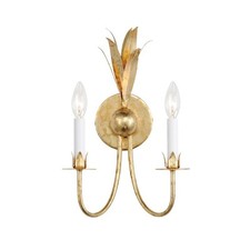 OPEN BOX: Maxim Lighting Paloma 2 Light Wall Sconce, Gold Leaf - 2882 picture