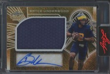 2025 Leaf Trinity Gold Shimmer #AMM Bryce Underwood 1/1 Jersey Auto RC Rookie picture