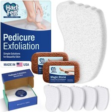 HartFelt Pedicure Exfoliating Foot Scrubber Sponge & Pumice Stone Set picture