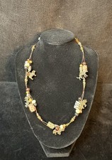 Vintage-Umtha- Metal Charms-Wild Game Theme- Multi Strand Necklace picture