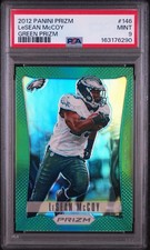 2012 Panini Prizm Green Prizm LeSean McCoy #146 PSA 9 Eagles Color Match Rare picture