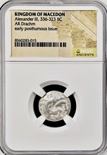 Alexander the Great NGC Genuine Silver Greek Coin Ancient Macedon 336BC-323BC picture