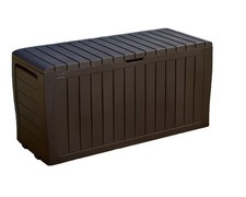 Keter Marvel 71 Gal Outdoor Storage Box for Patio and Pool Accessories picture