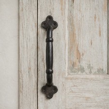 Large Door Handle, Cast Iron Vintage Farmhouse Pull Hardware, 9.3