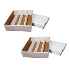 4-Row 3200-Count Trading Card Storage Boxes 2 Pack Monster Box for Sports Cards picture