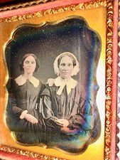 Sealed 1/6 Daguerreotype Woman & Adult Daughter Full Case picture