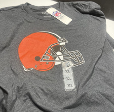 Cleveland Browns GRAY Short Sleeve T-Shirt Mens NFL Fanatics NEW With Tag X-L picture