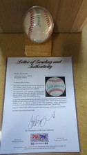 Ted Williams Autographed Official Baseball with Letter of Authenticity from PSA picture