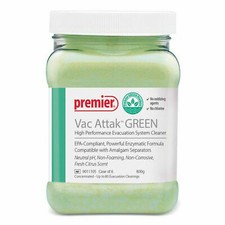 Vac Attak Green High Performance Evacuation System Cleaner 800gm Jar Premier USA picture