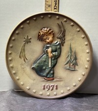 Vtg 1971 MJ Hummel First Edition 100th Anniversary Annual Plate Angel HUM 264 picture