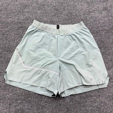 Lululemon Mens Perforated Running Shorts Mint Green 6 Inch Inseam Liner Small picture