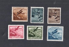 Liechtenstein Sc# C1 - C6 Mint Hinged MH 1930 Air Mail Stamp Set Complete picture